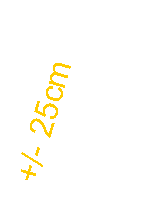 Zone de Texte: +/- 25cm